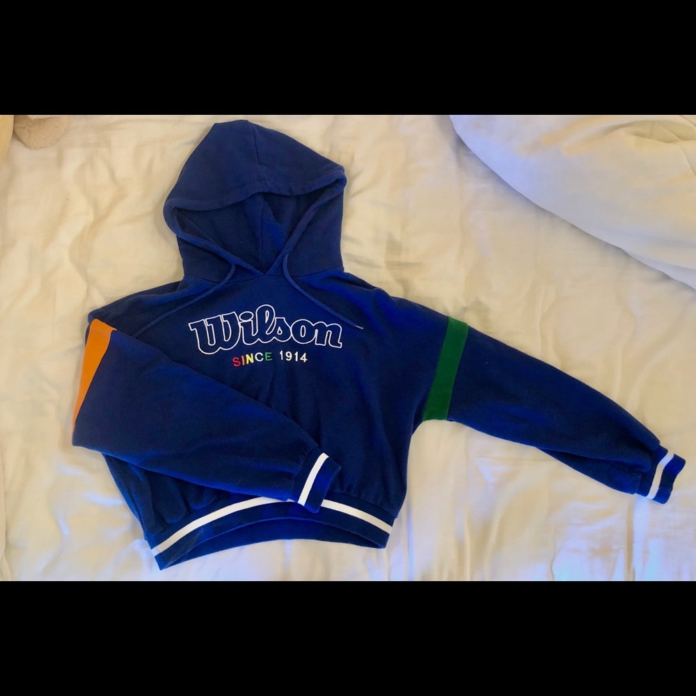 Forever 21 x Wilson Collab Cropped Hoodie!